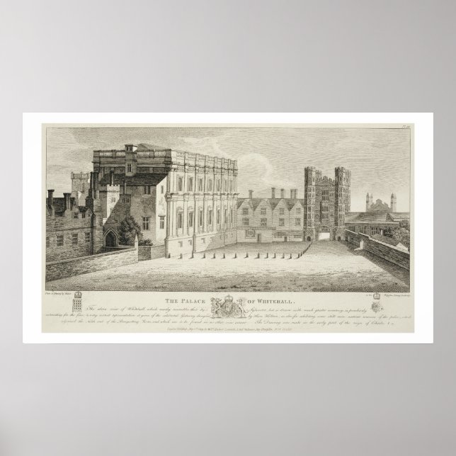 Póster O Palácio de Whitehall, de um desenho na Pep (Frente)