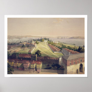 Póster O panorama de Constantinople, chapeia 22 'do Sof
