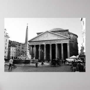 Poster O panteão em Roma, Italia