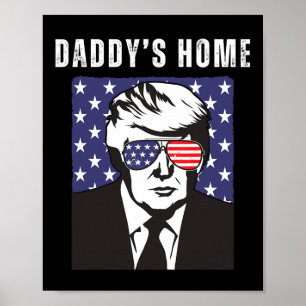 Poster O Papai Está em Casa Republicano Engraçado Suporte