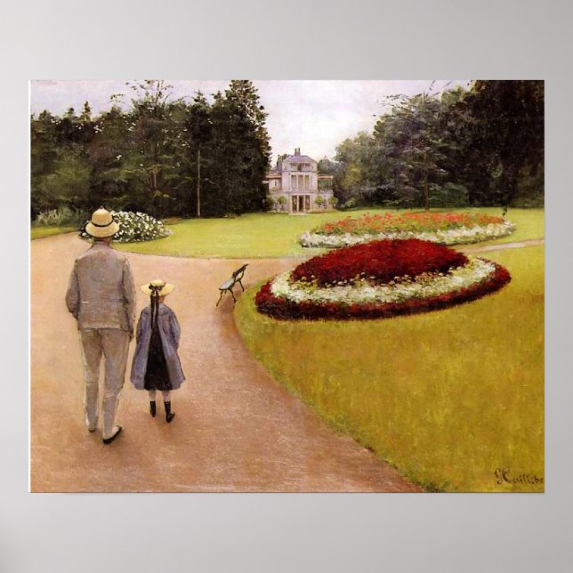 Poster O Parque da Propriedade Caillebotte, (Frente)