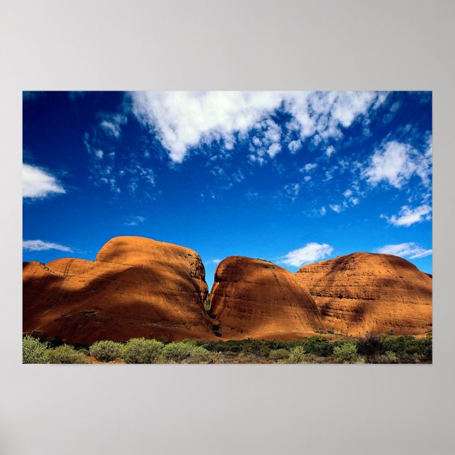 Poster O Parque Nacional de Olgas, Uluru, Território Nort (Frente)