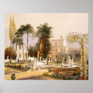 Poster O Parterre nos jardins em Wilton, o assento de
