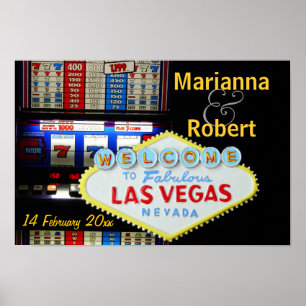 Poster O partido personalizado de Las Vegas está aqui