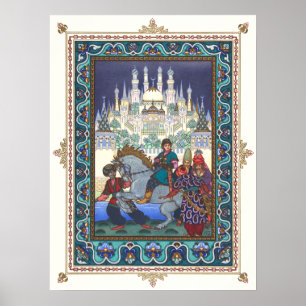 Póster O pássaro de fogo de Boris Zvorykin