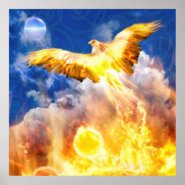 Poster O Pássaro Phoenix SUPERA SEUS PROBLEMAS