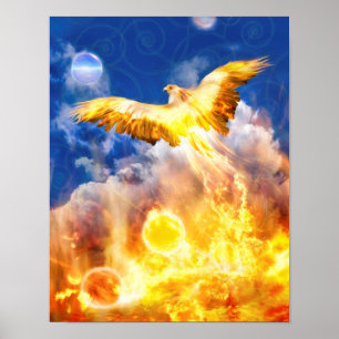Poster O Pássaro Phoenix SUPERA SEUS PROBLEMAS