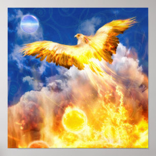 Poster O Pássaro Phoenix SUPERA SEUS PROBLEMAS