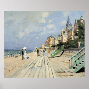 Poster O passeio à beira mar em Trouville por Claude