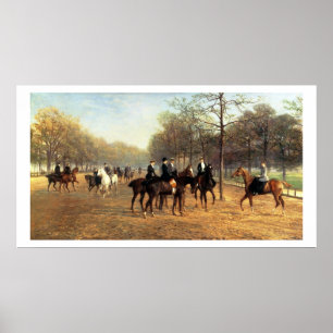 Póster O passeio da manhã, fileira podre, Hyde Park, 189