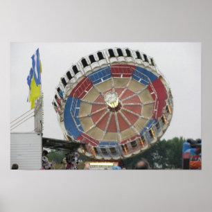 Póster O passeio do parque de diversões do ajuntamento