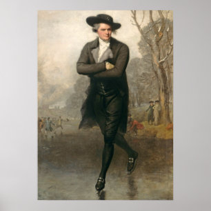 Póster O patinador (retrato de William Grant)