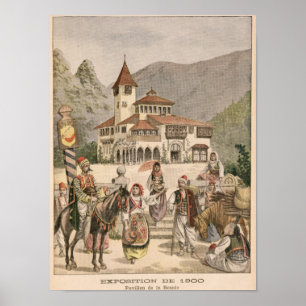 Póster O pavilhão bosniano na exposição universal