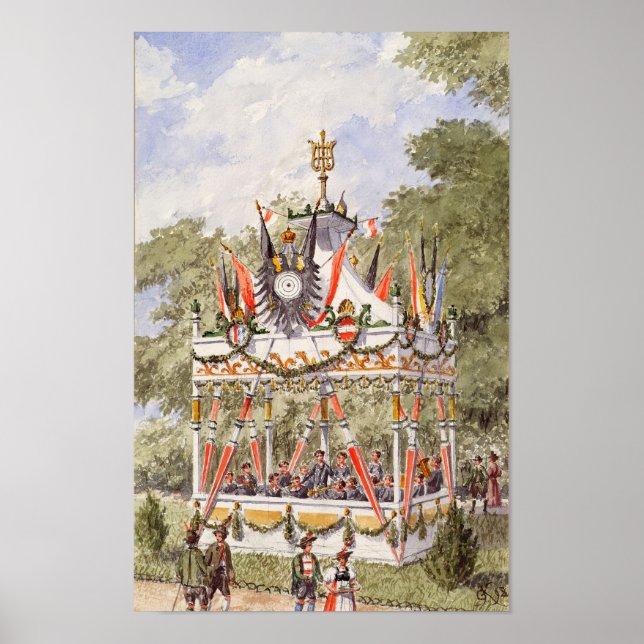 Poster O Pavilhão de Música do Festival de Fotos de Viena (Frente)