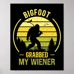Poster O Pé Grande Pegou O Meu Sasquatch De Churrasco Eng