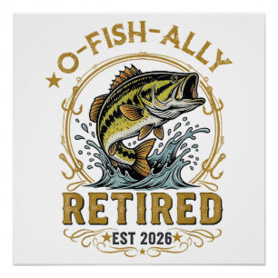 Póster O Peixe Ally Aposentado Desde 2026 Aposentadoria d