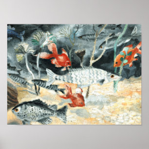 Poster O Peixe Dourado, pintura de Christopher Wood
