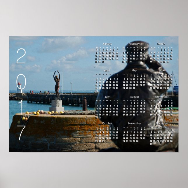 Poster O PEIXEIRO E A SEREIA Cartaz de Calendário 2017 (Frente)