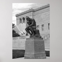 Póster O Pensador e a Peteca, Kansas City P/B