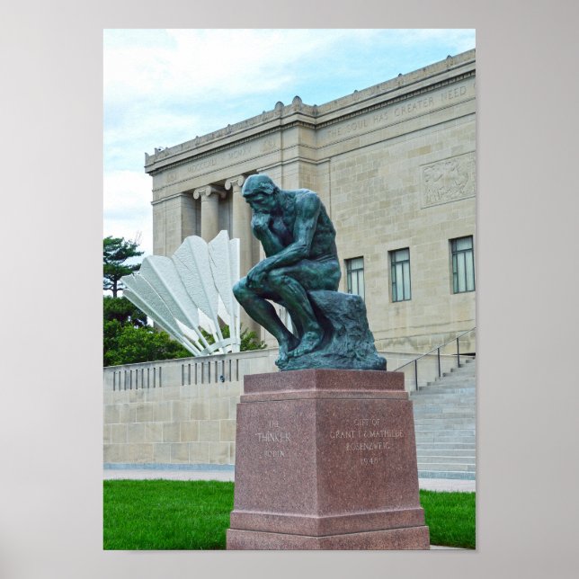 Póster O Pensador e o Choque, Kansas City, MO (Frente)