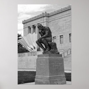 Póster O pensador e o Shuttlecock, Kansas City B/W