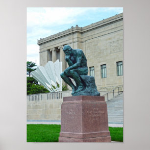 Póster O pensador e o Shuttlecock, Kansas City, MO