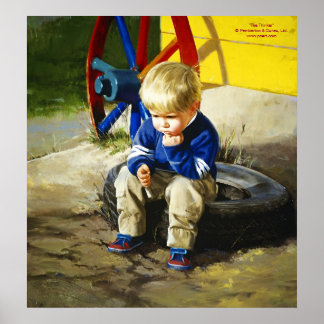 Poster O Pensador (Impressão de Tela)