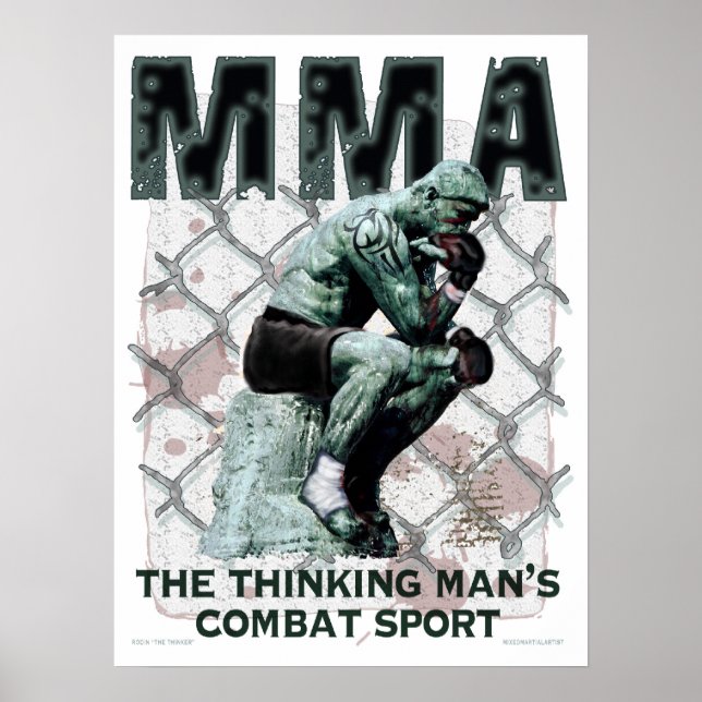 Póster O Pensador MMA (Frente)