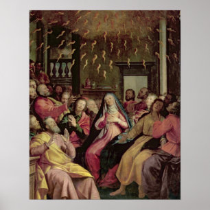 Póster O Pentecost, c.1598 (óleo no painel)