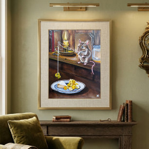 Poster O Pequeno Pescador Pintura de Alfred Fox