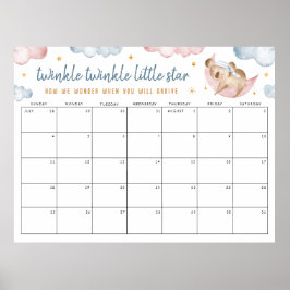 Poster O Pequeno Sexo das Estrelas brilha e mostra a data