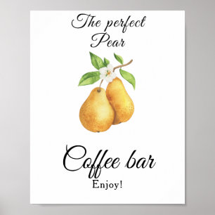 Poster O perfeito bar de café com Chá de panela de pera