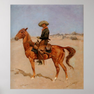 Poster O perfurador de Frederic Remington (1895)