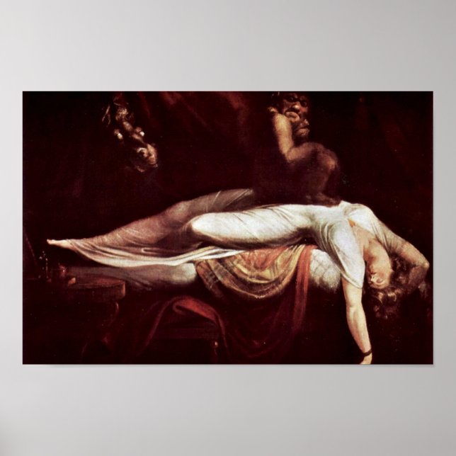 Poster O Pesadelo, Por Johann Heinrich Füssli (Melhor Qu (Frente)
