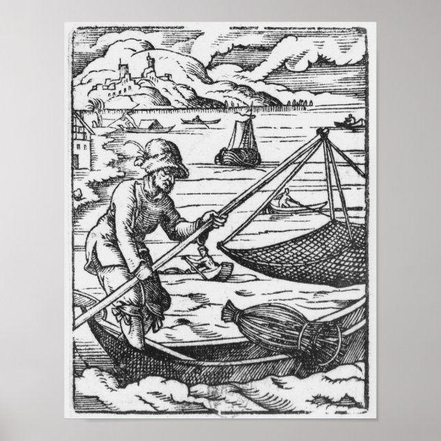 Póster O pescador (Frente)