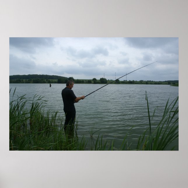 Poster O pescador à noite (Frente)
