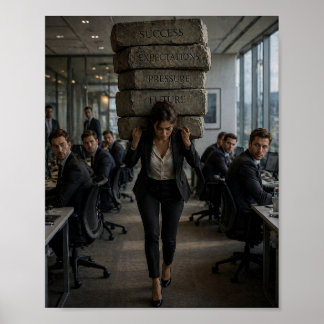 Poster O Peso Que Ela Carrega Cartaz