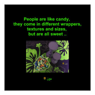 PÓSTER O PESSOAS É COMO CANDY