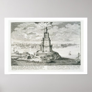 Póster O Pharos de Alexandria, chapeia 9 'de Entwurf ei