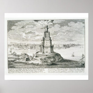 Póster O Pharos de Alexandria, chapeia 9 'de Entwurf ei