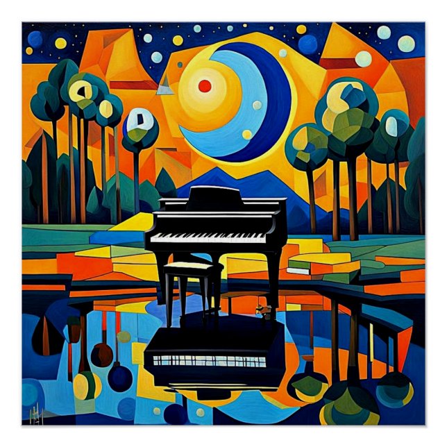 Póster O Piano aguarda (Frente)