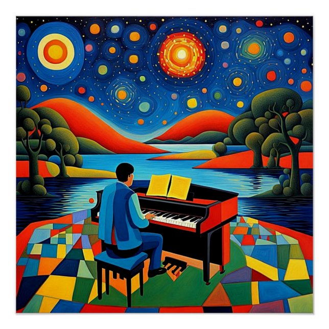 Póster O Piano Player 1 (Frente)