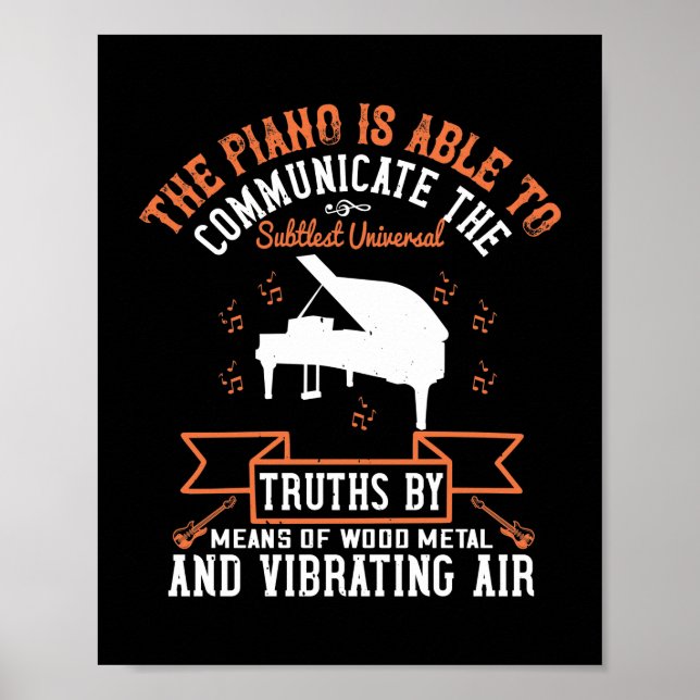 Poster O Piano Pode Se Comunicar (Frente)