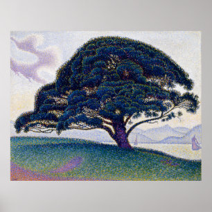 Póster O pinho de Bonaventure por Paul Signac