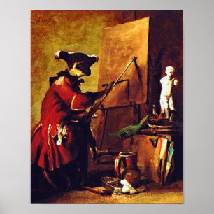 Póster O Pintor Macaco