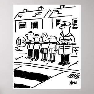 Póster O pirulito usa o pirulito para fazer uma barreira