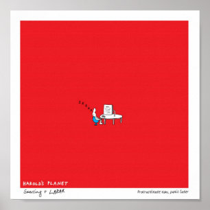 Póster O planeta de Harold: Procrastine agora, pânico