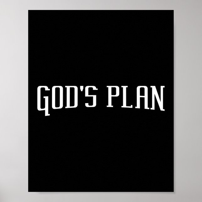 Poster O Plano de Deus Jesus Fé (Frente)