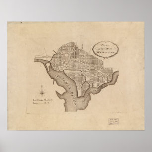 Póster O plano de L'Enfant de Washington