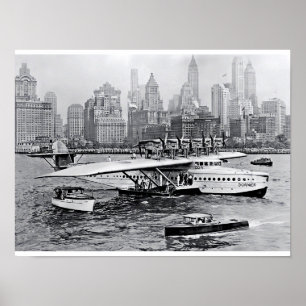 Póster O plano de mar visita Apple grande